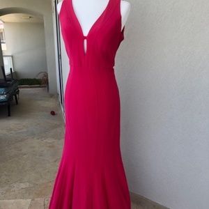 Decode 1.8 Pink Sleeveless Fit and Flare Gown